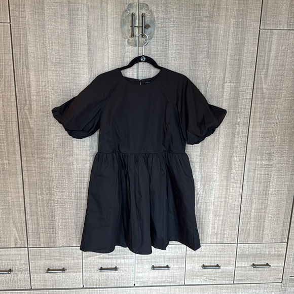 English Factory Shirt Balloon Sleeve Mini‎ Dress - Picture 1 of 15